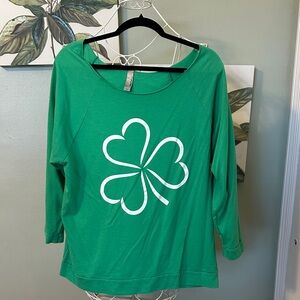 Green Clover Long Sleeve Women's Tee